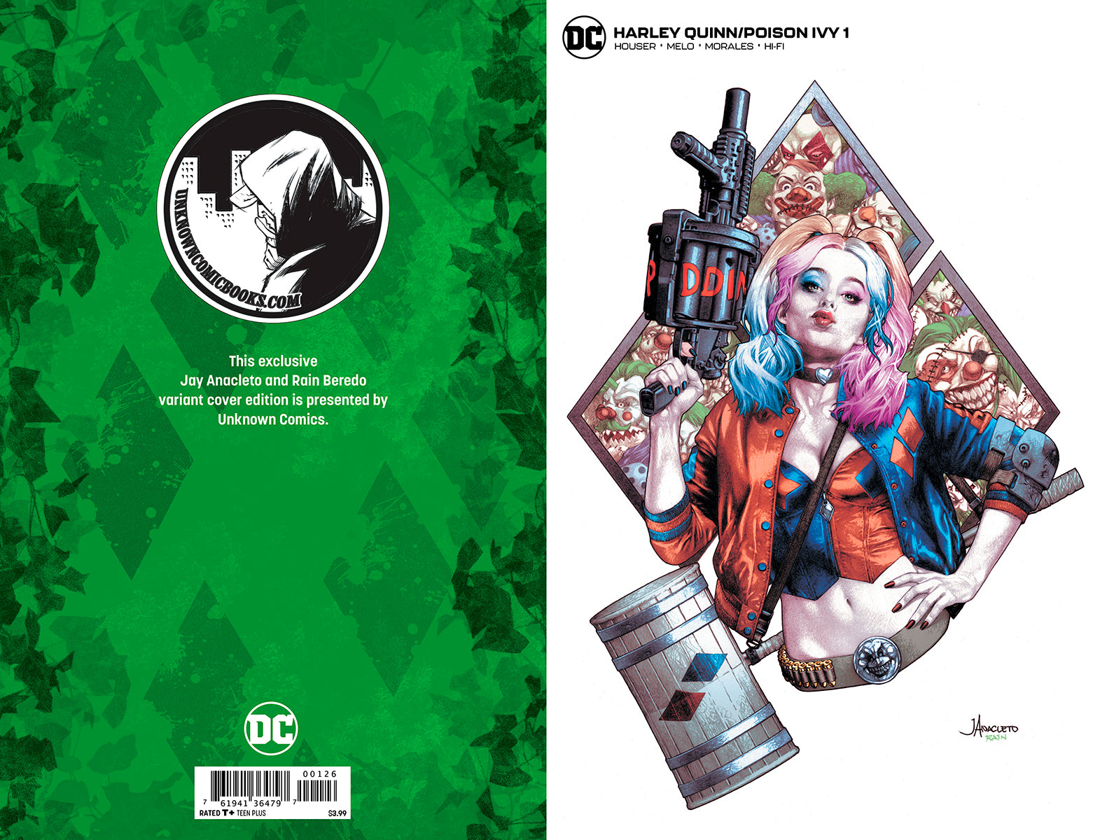 HARLEY QUINN & POISON IVY #1 (OF 6) UNKNOWN COMICS JAY ANACLETO EXCLUSIVE MINIMAL (09/04/2019)