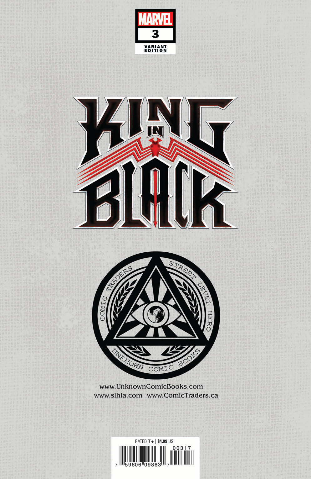 KING IN BLACK #3 (OF 5) UNKNOWN COMICS TYLER KIRKHAM EXCLUSIVE VIRGIN VAR (01/20/2021)