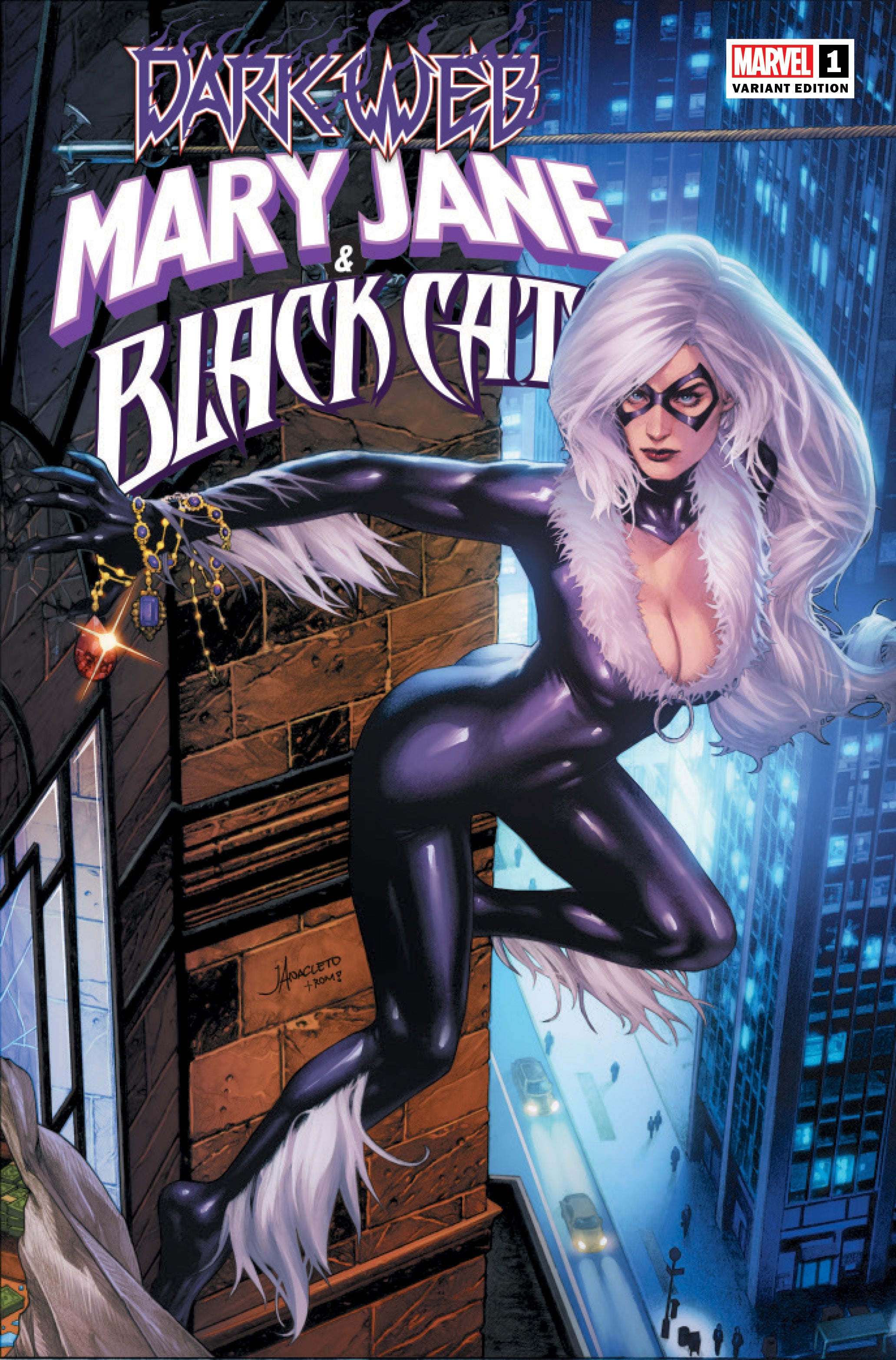 MARY JANE & BLACK CAT #1 [DWB] UNKNOWN COMICS JAY ANACLETO EXCLUSIVE VAR (12/21/2022)