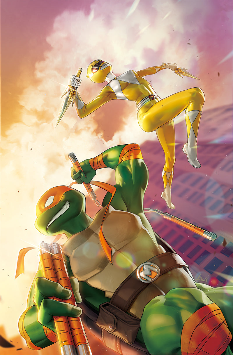[5 PACK] MMPR TMNT II UNKNOWN COMICS R1C0 EXCLUSIVE VIRGIN VAR (05/03/2023)