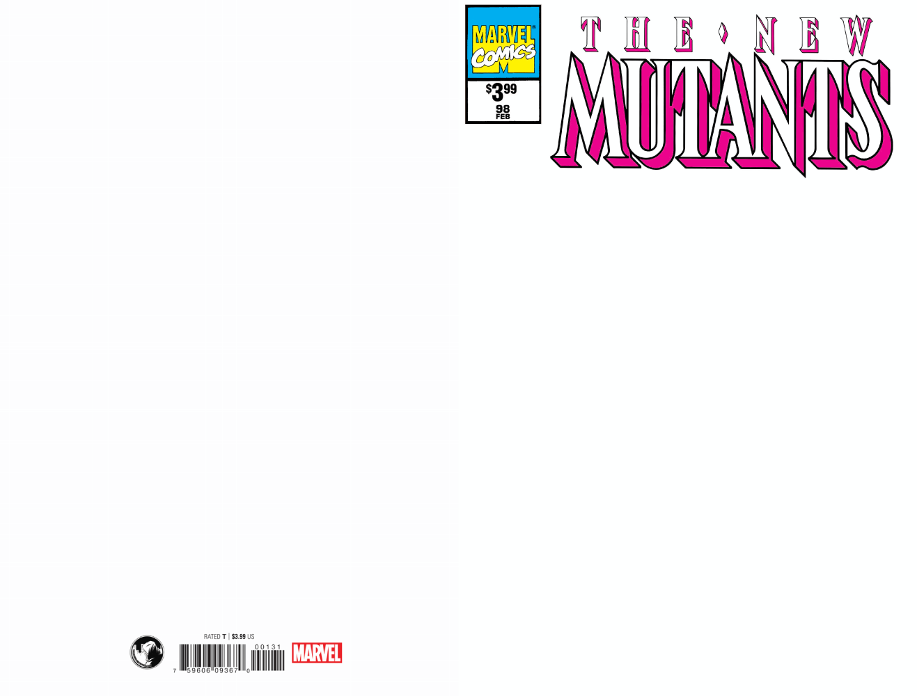 NEW MUTANTS #98 FACSIMILE EDITION BLANK EXCLUSIVE (07/03/2019)
