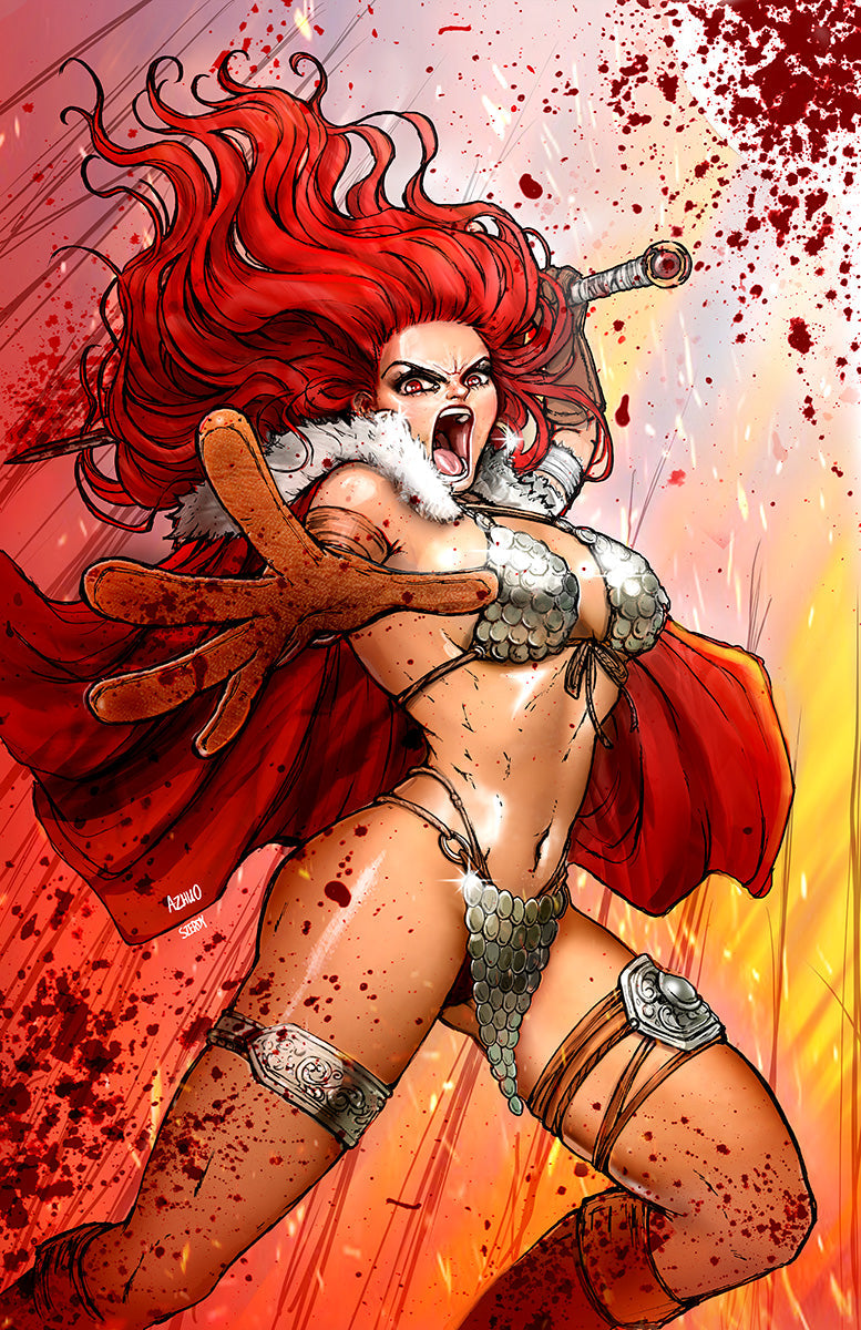 RED SONJA 2023 #3 UNKNOWN COMICS ANNA ZHUO EXCLUSIVE NYCC BLOODY VIRGIN VAR (10/25/2023)