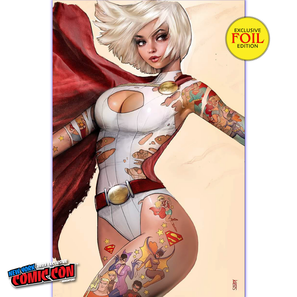 Dc Comics Foil Power Girl 1 Nathan Szerdy 616 Exclusive Foil Nycc Virgin Var 10252023