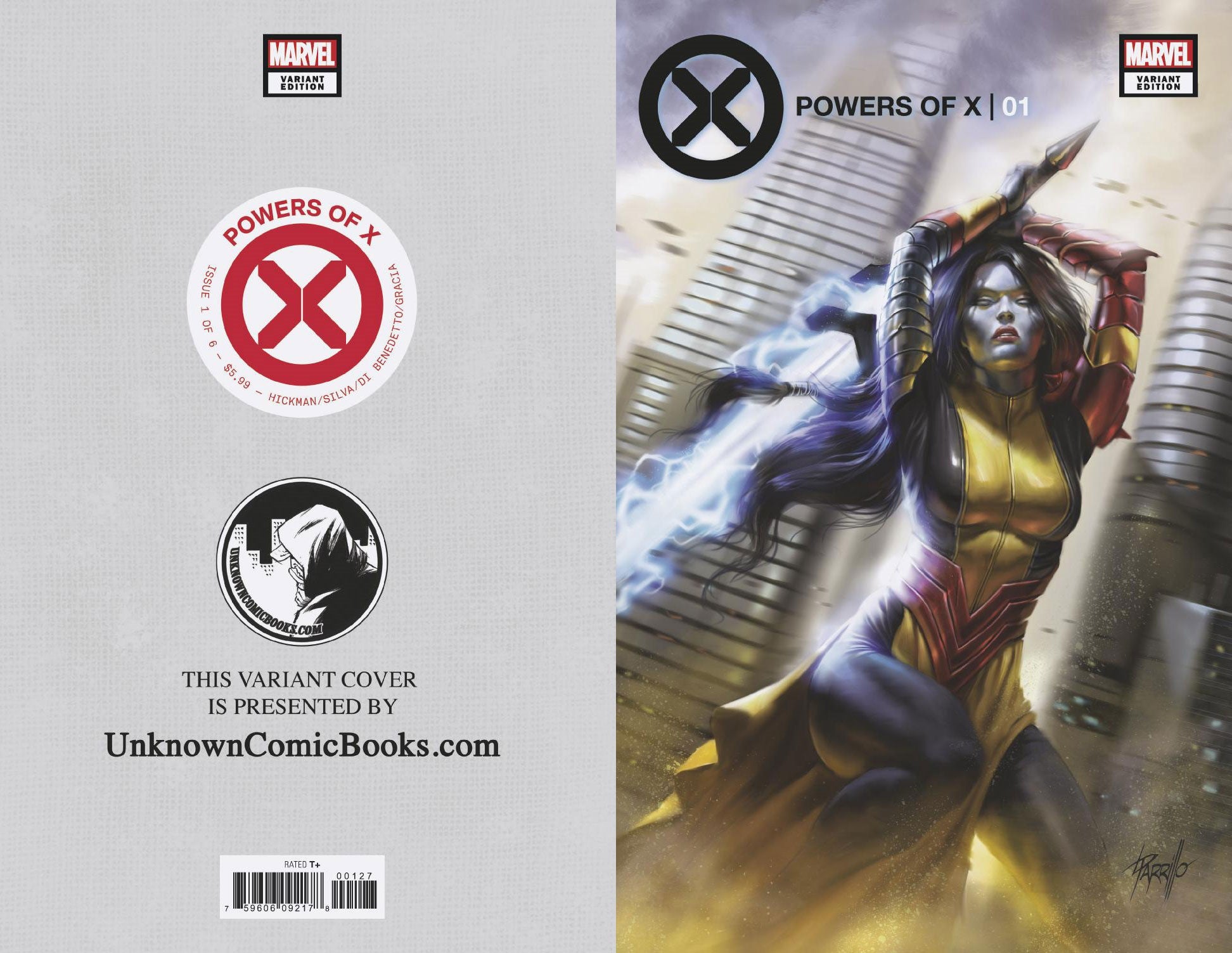 POWERS OF X #1 (OF 6) UNKNOWN COMICS LUCIO PARRILLO EXCLUSIVE (07/31/2019)