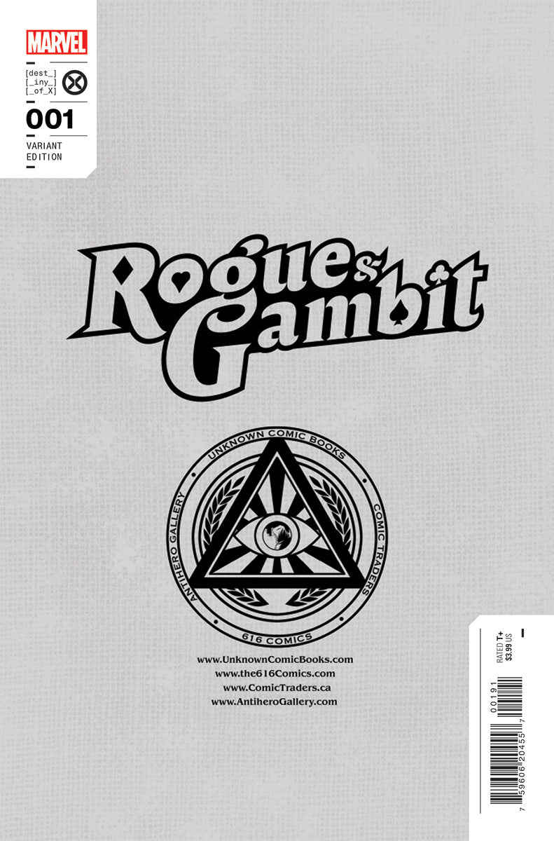 [2 PACK] **FREE TRADE DRESS** ROGUE & GAMBIT #1 UNKNOWN COMICS KAARE ANDREWS EXCLUSIVE VAR (03/01/2023)