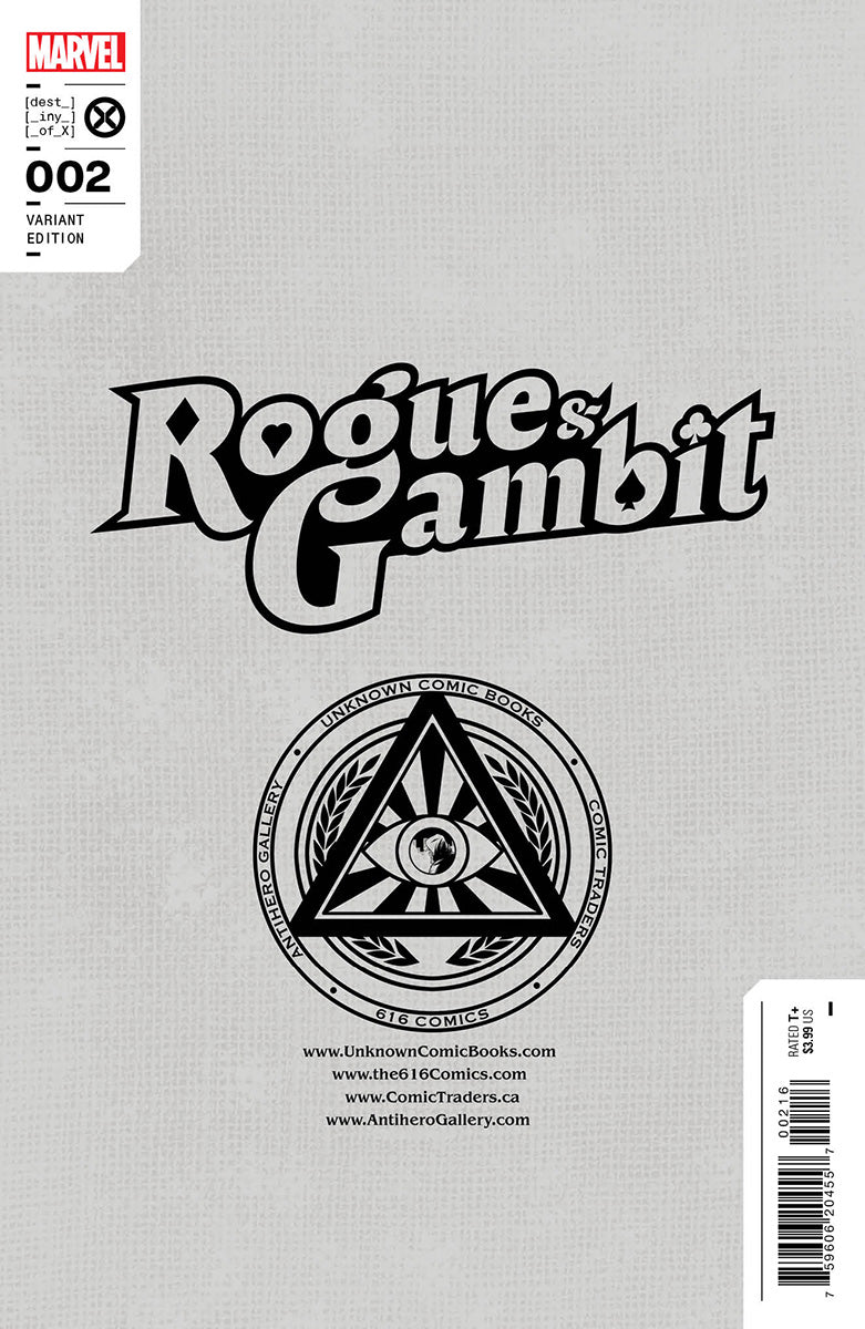 ROGUE & GAMBIT #2 UNKNOWN COMICS DAVID NAKAYAMA EXCLUSIVE VIRGIN VAR (04/05/2023)