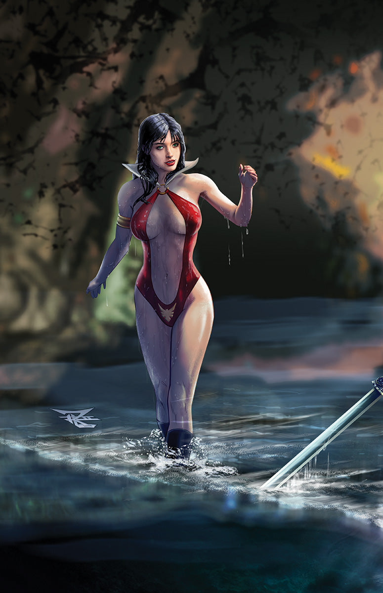 3 PACK VAMPIRELLA STRIKES #1, INVINCIBLE RED SONJA #9, & DRACULINA #4 UNKNOWN COMICS RON LEARY EXCLUSIVE VIRGIN VAR (05/25/2022) (06/01/2022) (06/08/2022) (06/15/2022) (06/22/2022) (06/29/2022)