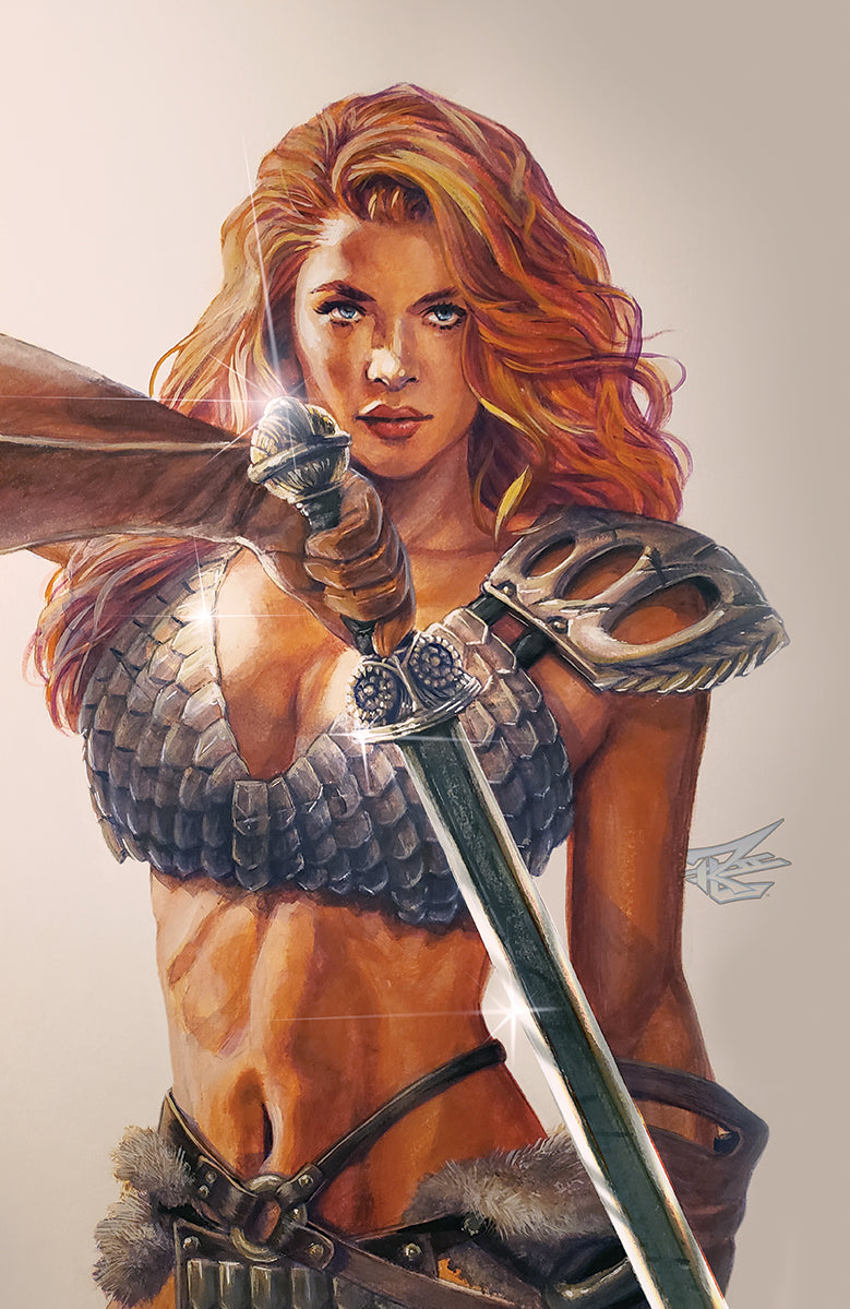 sådan kop Uovertruffen INVINCIBLE RED SONJA #1 UNKNOWN COMICS RON LEARY EXCLUSIVE VIRGIN VAR -  Unknown Comic Books - DYNAMITE