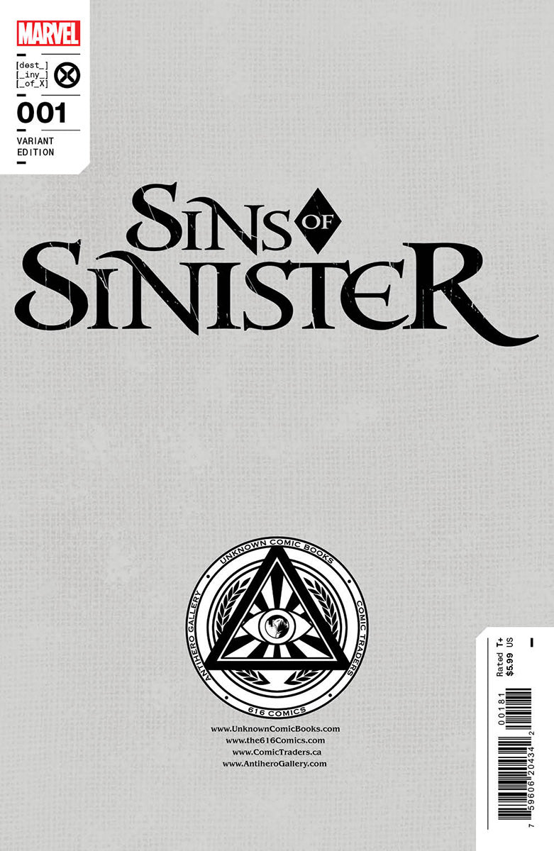 SINS OF SINISTER #1 UNKNOWN COMICS KAARE ANDREWS EXCLUSIVE VAR (01/25/2023)