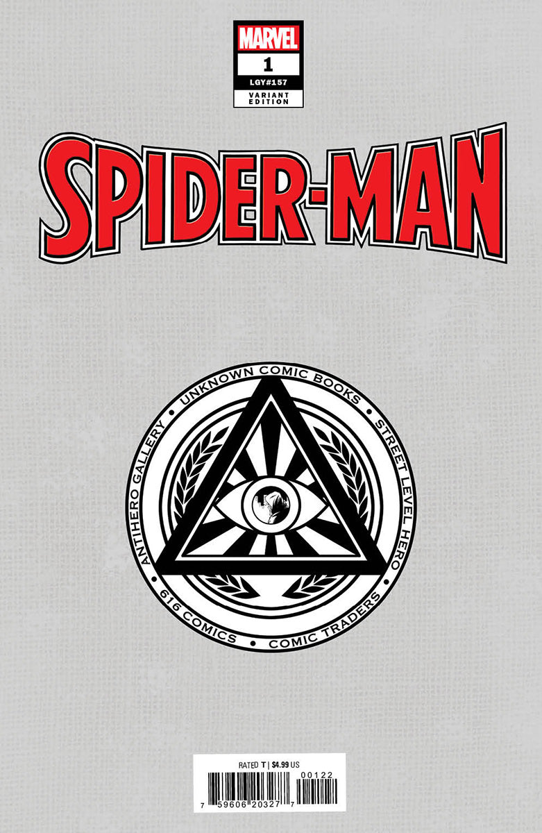 SPIDER-MAN #1 UNKNOWN COMICS R1C0 EXCLUSIVE VAR (10/05/2022)