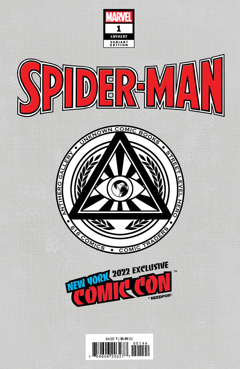 SPIDER-MAN #1 UNKNOWN COMICS SABINE RICH NYCC 2022 EXCLUSIVE VIRGIN VAR (10/05/2022)