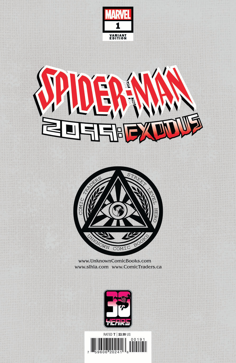 SPIDER-MAN 2099: EXODUS #1 UNKNOWN COMICS ALAN QUAH EXCLUSIVE VAR (05/25/2022)