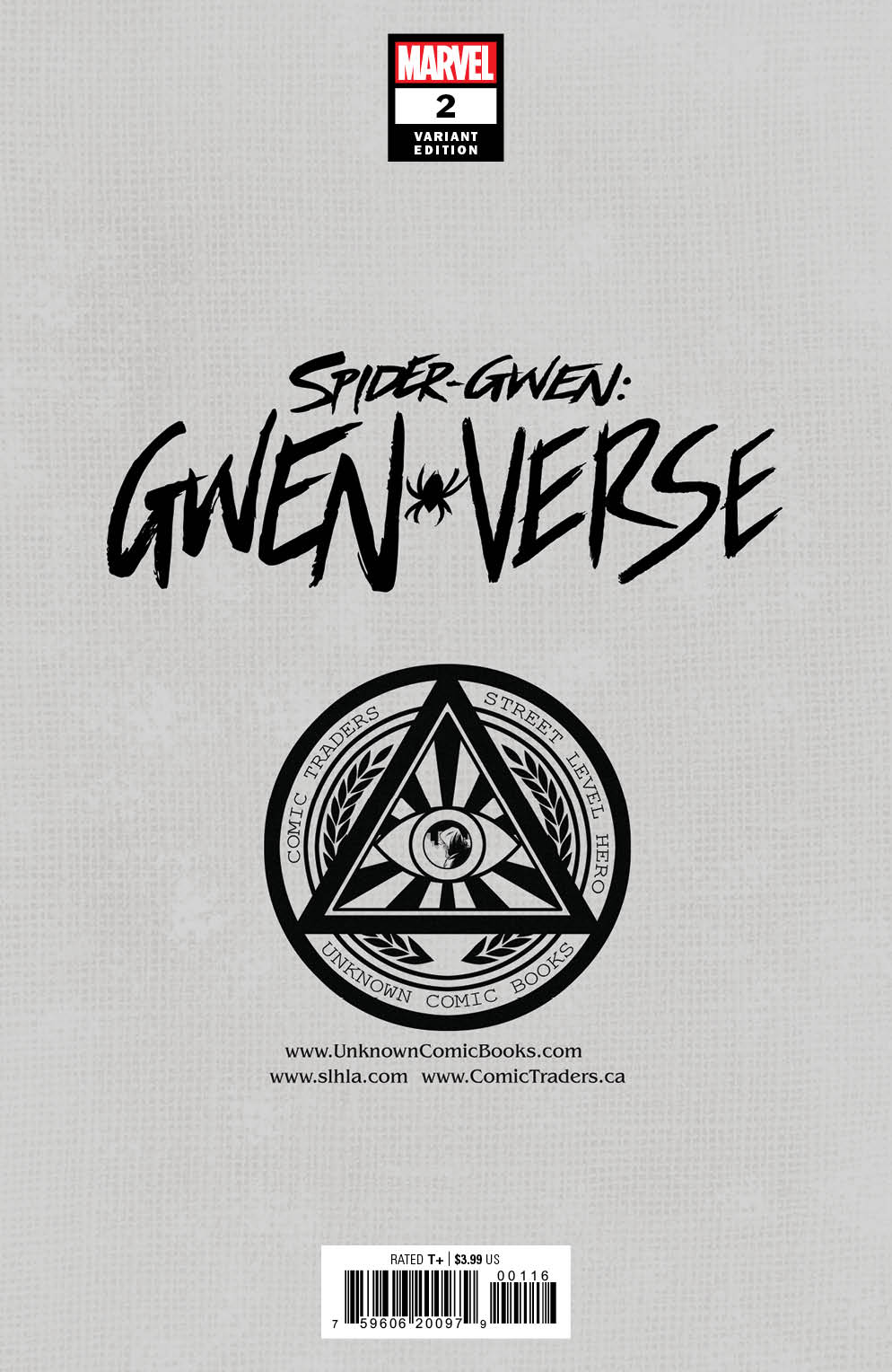 SPIDER-GWEN: GWENVERSE 2 UNKNOWN COMICS MARCO TURINI EXCLUSIVE VAR (04/13/2022) (04/20/2022)