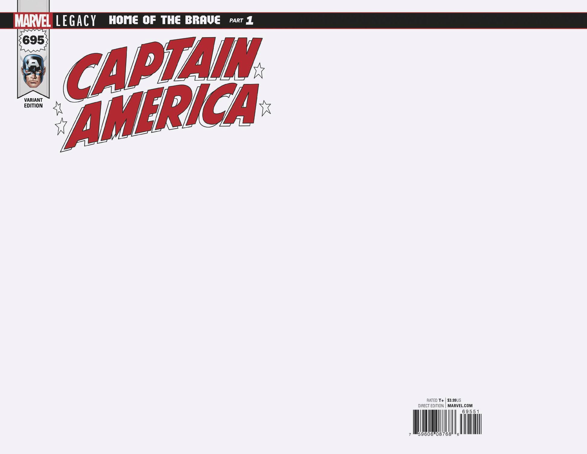 CAPTAIN AMERICA #695 BLANK VAR LEG 11/1/2017