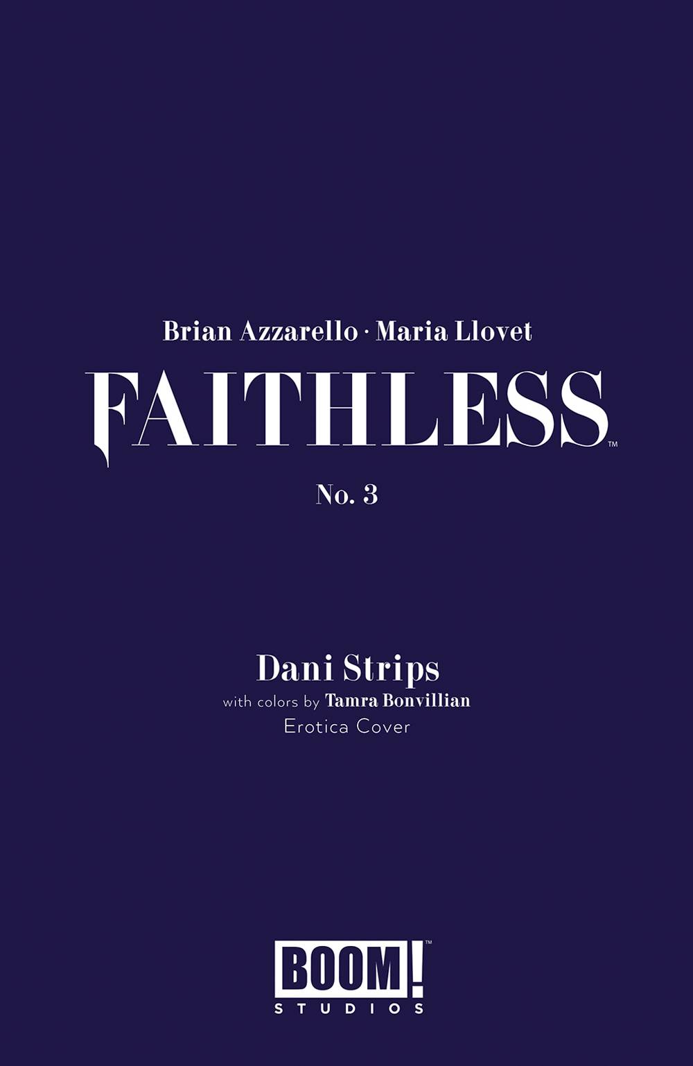 FAITHLESS #3 (OF 6) CVR B EROTICA STRIPS VAR (MR)(FOC)