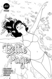 BETTIE PAGE #4 KANO B&W INCV (1:10)