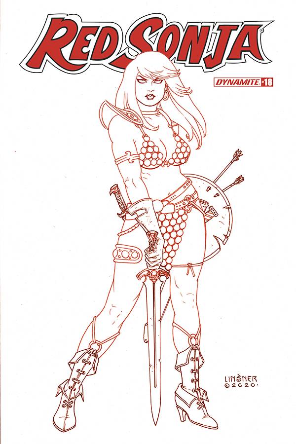 RED SONJA #18 25 COPY LINSNER TINT FOC INCV