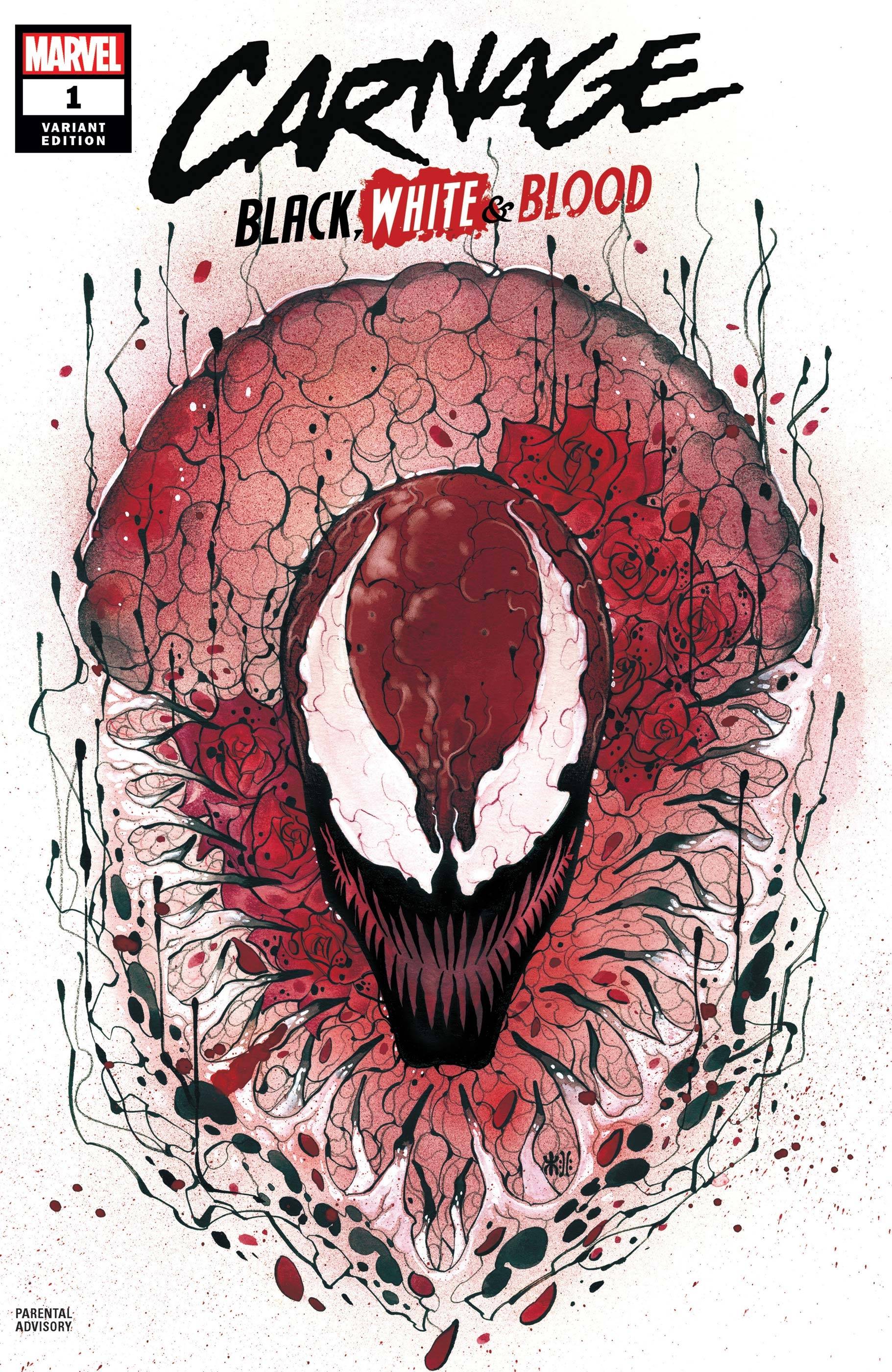 (RATIO) CARNAGE BLACK WHITE AND BLOOD #1 (OF 4) MOMOKO VAR (1:25) (03/24/2021)