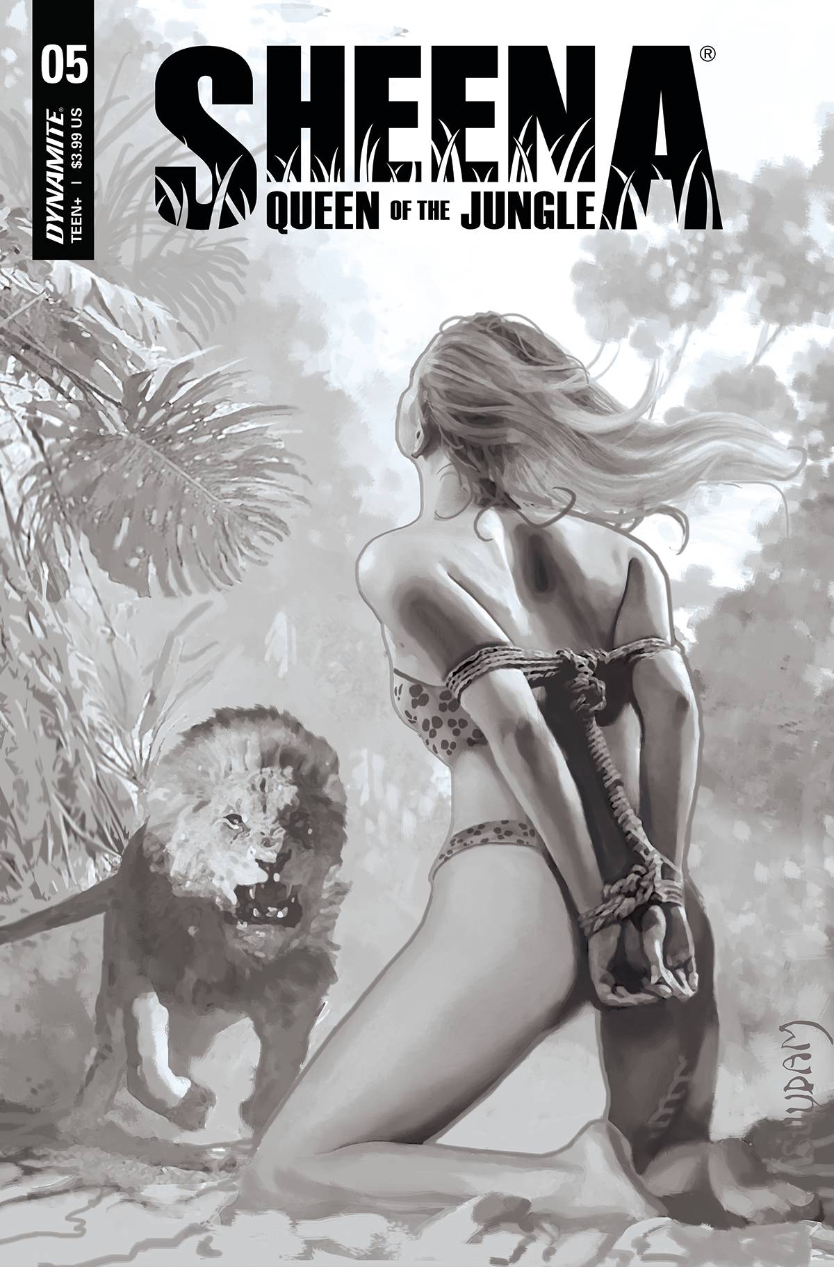 SHEENA QUEEN JUNGLE #5 CVR I 30 COPY INCV SUYDAM B&W (03/16/2022) (03/30/2022) (04/06/2022) (04/13/2022)