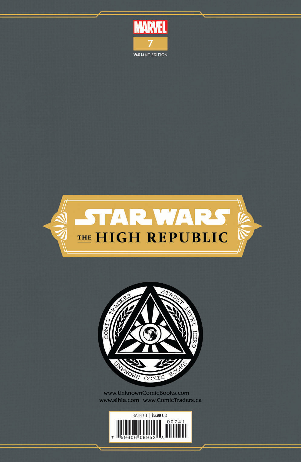 STAR WARS HIGH REPUBLIC #7 UNKNOWN COMICS MARCO TURINI EXCLUSIVE VAR (07/28/2021)