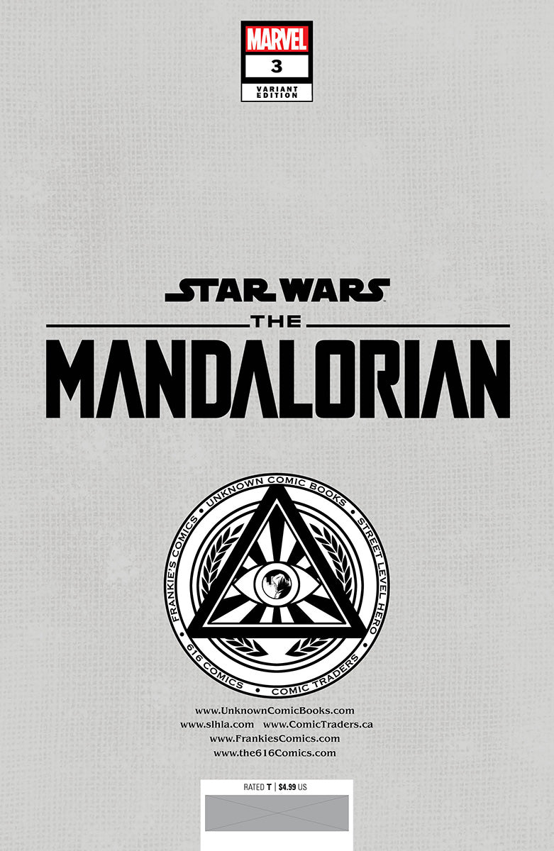 STAR WARS: THE MANDALORIAN #3 UNKNOWN COMICS TODD NAUCK EXCLUSIVE VIRGIN VAR (09/21/2022)