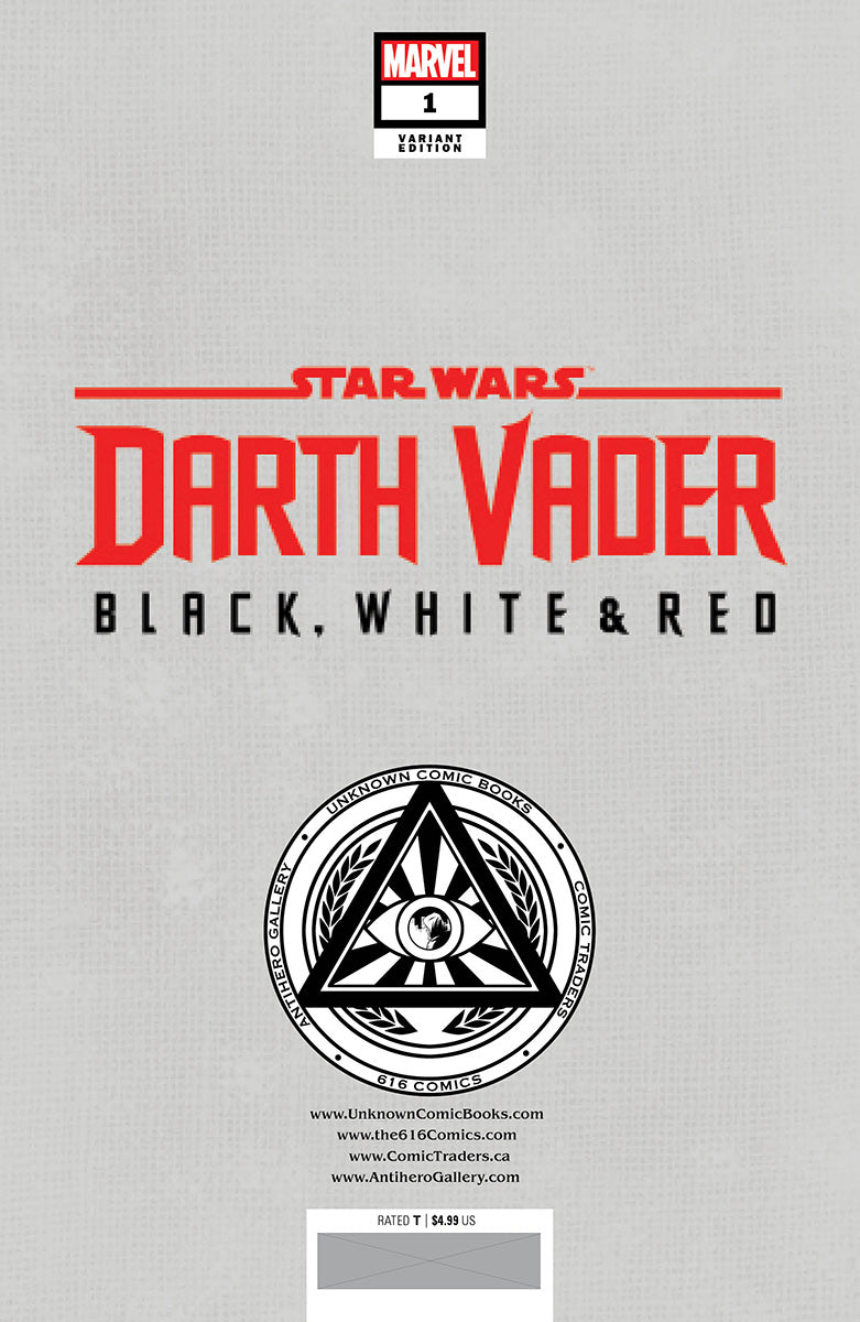 STAR WARS: DARTH VADER - BLACK, WHITE & RED #1 UNKNOWN COMICS KAARE ANDREWS EXCLUSIVE VAR (04/26/2023)