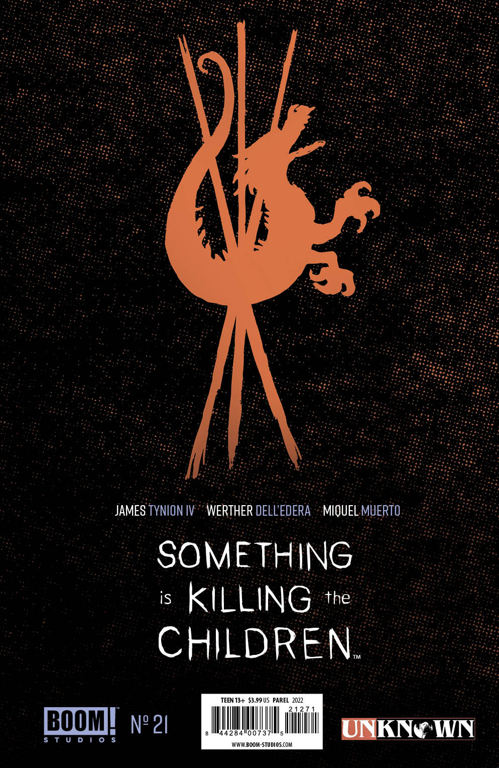 SOMETHING IS KILLING THE CHILDREN #21 UNKNOWN COMICS GERALD PAREL EXCLUSIVE MINIMAL VAR (03/30/2022)
