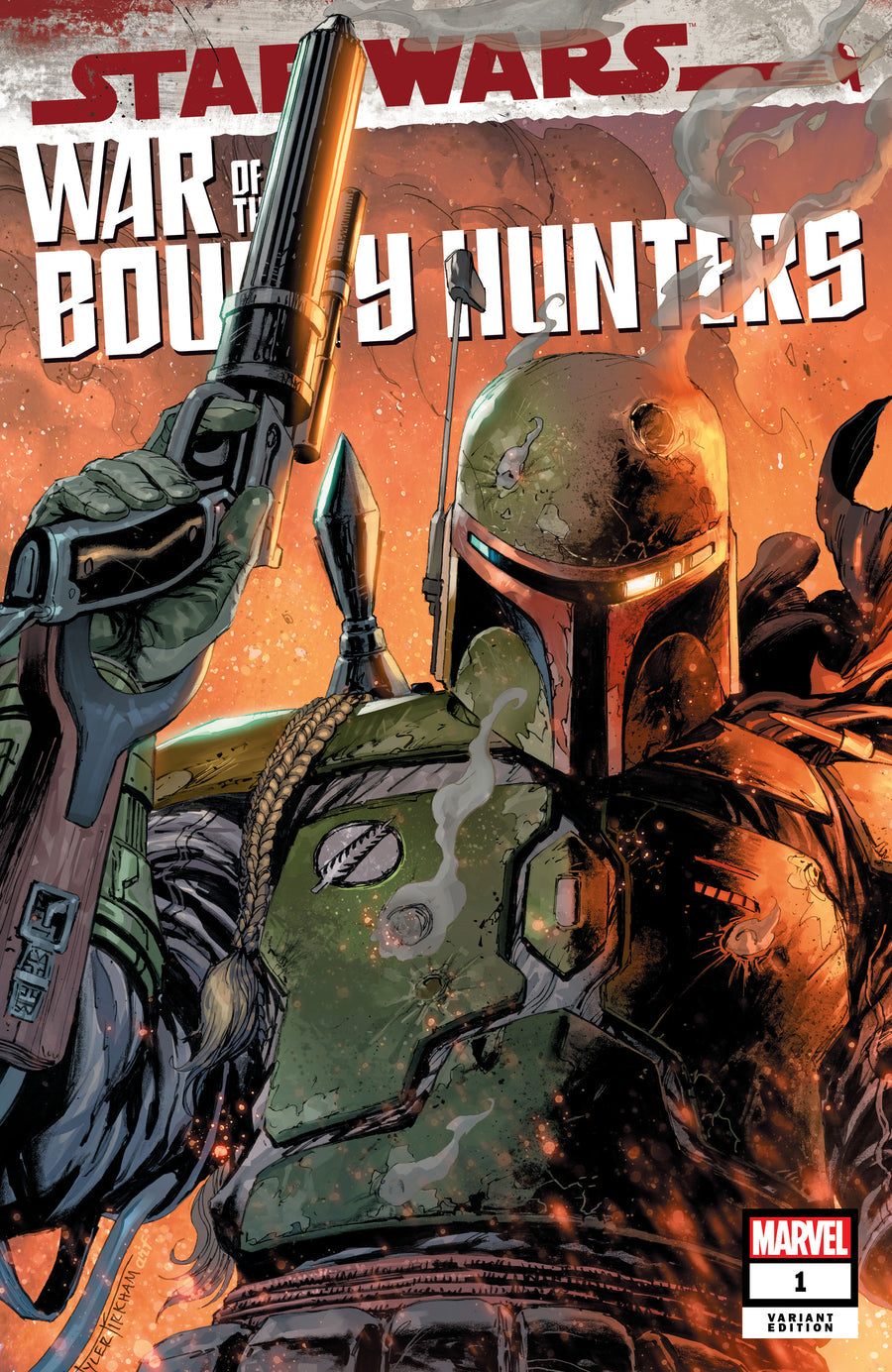 Star Wars War Bounty Hunters #1 (Of 5) Tyler Kirkham Boba Fett Var (FC)