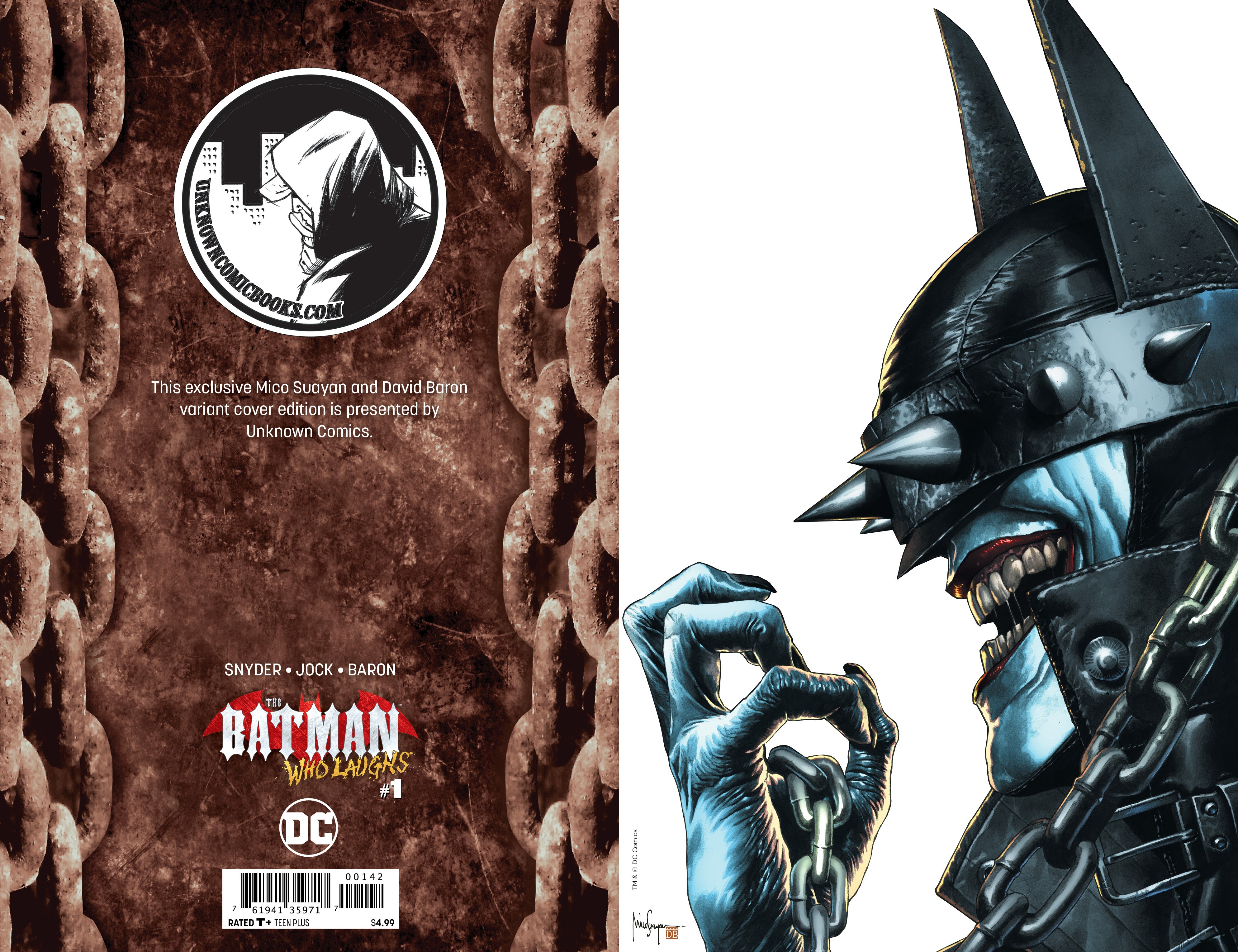 BATMAN WHO LAUGHS #1 (OF 6) UNKNOWN COMIC BOOKS EXCLUSIVE SUAYAN VIRGIN 12/12/2018