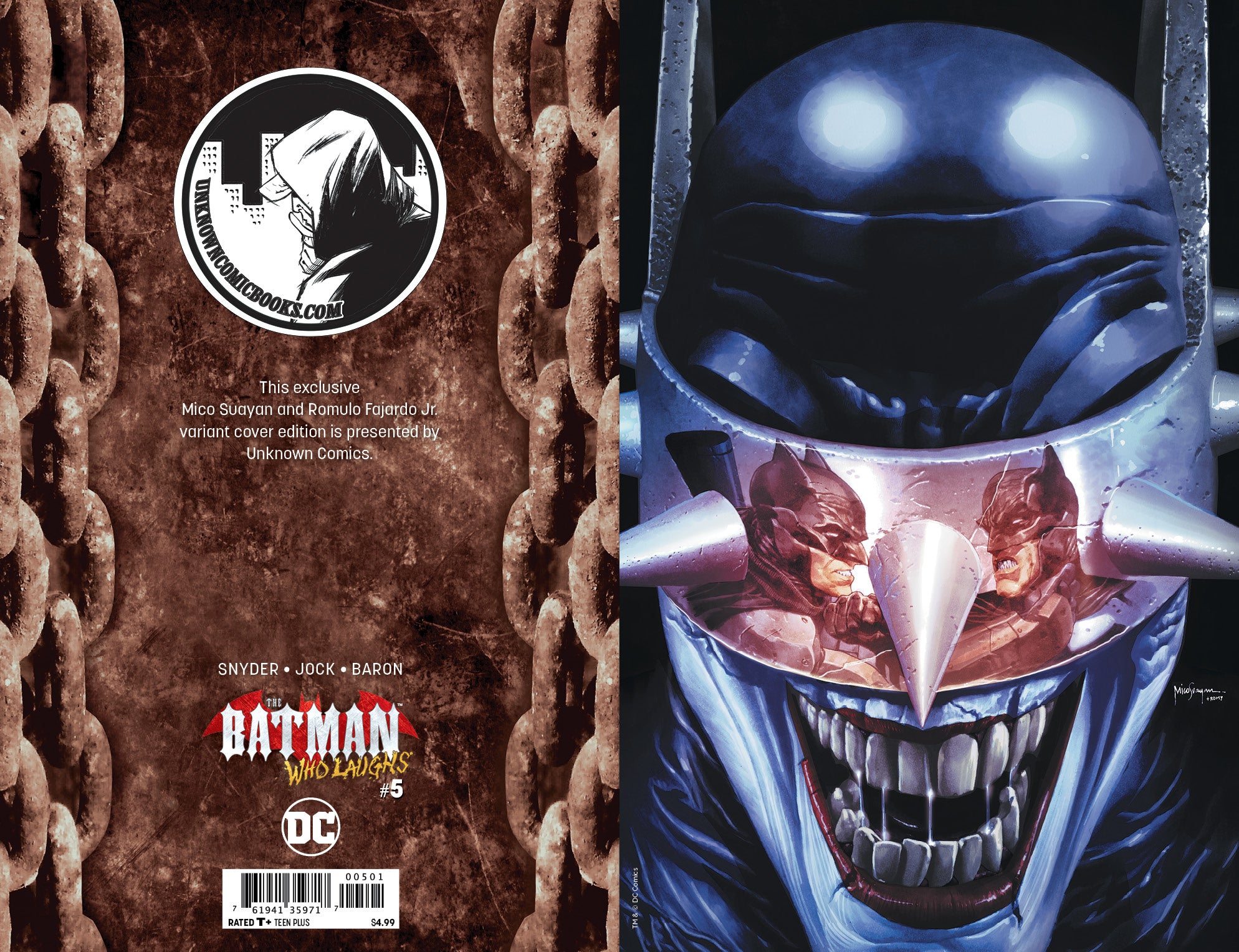 BATMAN WHO LAUGHS #5 (OF 6) UNKNOWN COMIC BOOKS SUAYAN EXCLUSIVE LMTD VIRGIN REFLECTION 5/8/2019