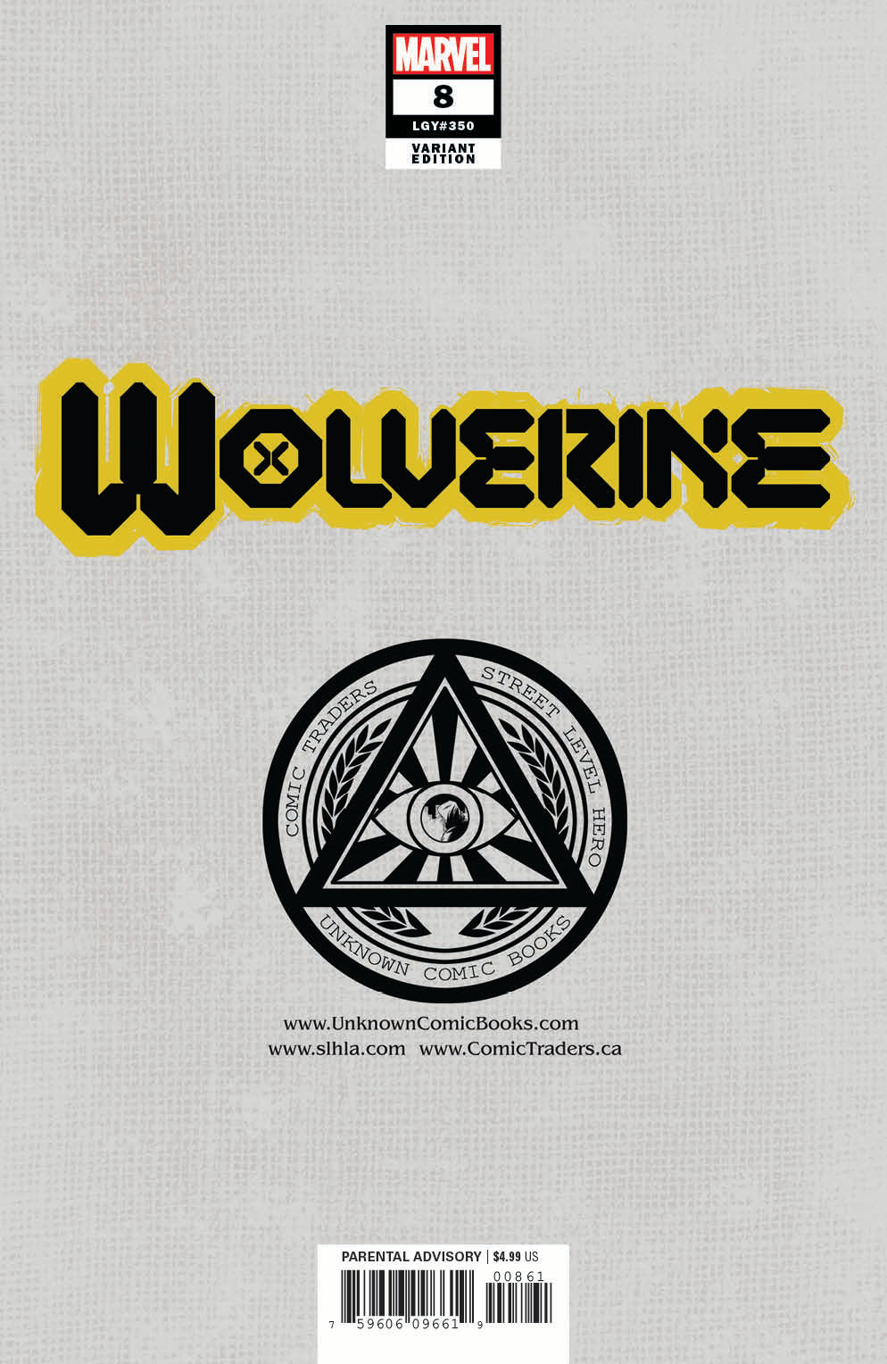 WOLVERINE #8 UNKNOWN COMICS MICO SUAYAN EXCLUSIVE VIRGIN VAR XOS (12/30/2020)