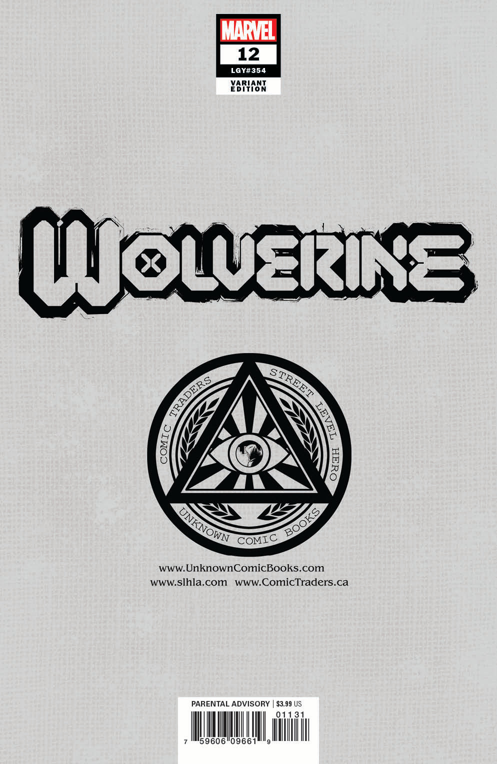 WOLVERINE #12 UNKNOWN COMICS MICO SUAYAN EXCLUSIVE VIRGIN VAR (05/19/2021)