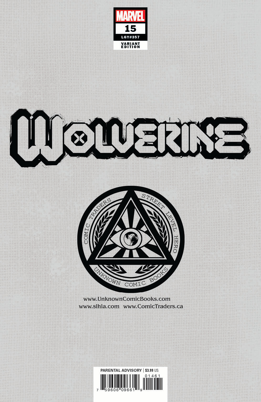 WOLVERINE #15 UNKNOWN COMICS ALAN QUAH EXCLUSIVE VIRGIN VAR (08/25/2021)