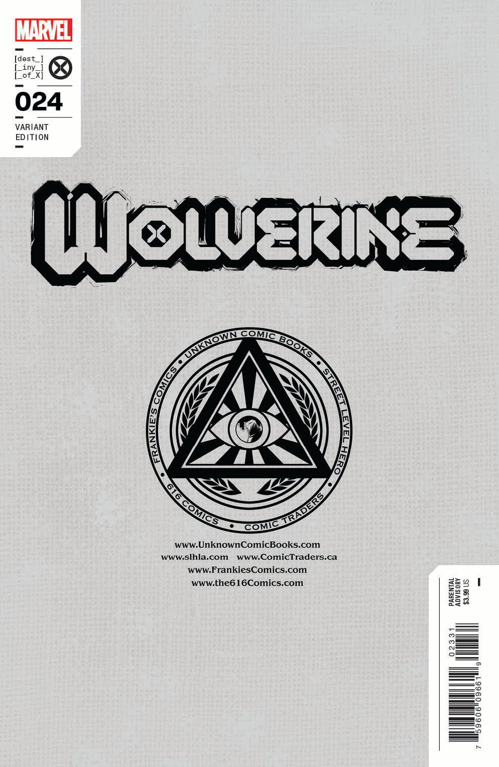 WOLVERINE #24 UNKNOWN COMICS TONY DANIEL EXCLUSIVE VIRGIN VAR (09/07/2022)