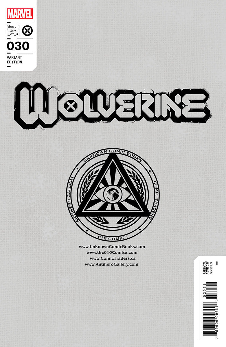 WOLVERINE #30 UNKNOWN COMICS SCOTT WILLIAMS EXCLUSIVE ICON VAR (02/15/2023)