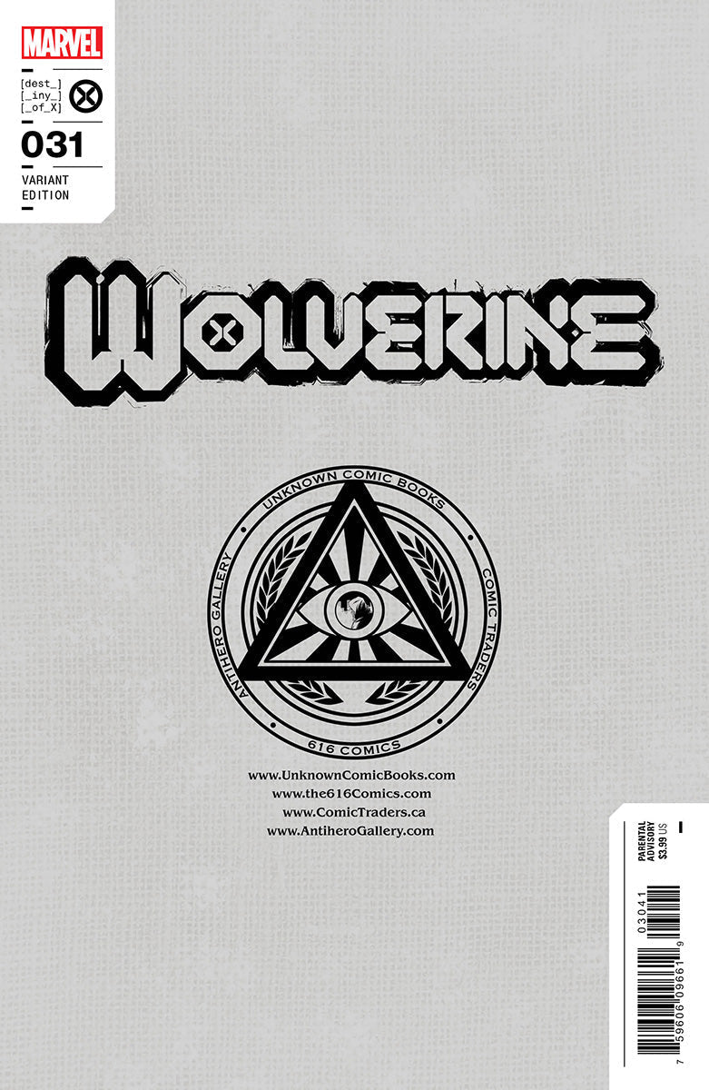 WOLVERINE #31 UNKNOWN COMICS SCOTT WILLIAMS EXCLUSIVE ICON VAR (03/15/2023)
