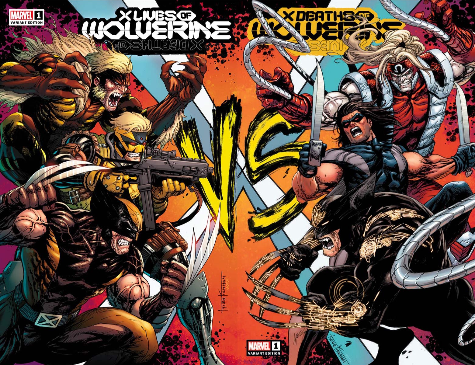 2 PACK X LIVES OF WOLVERINE 1 / X DEATHS OF WOLVERINE 1 UNKNOWN COMICS TYLER KIRKHAM EXCLUSIVE VAR (01/26/2022)