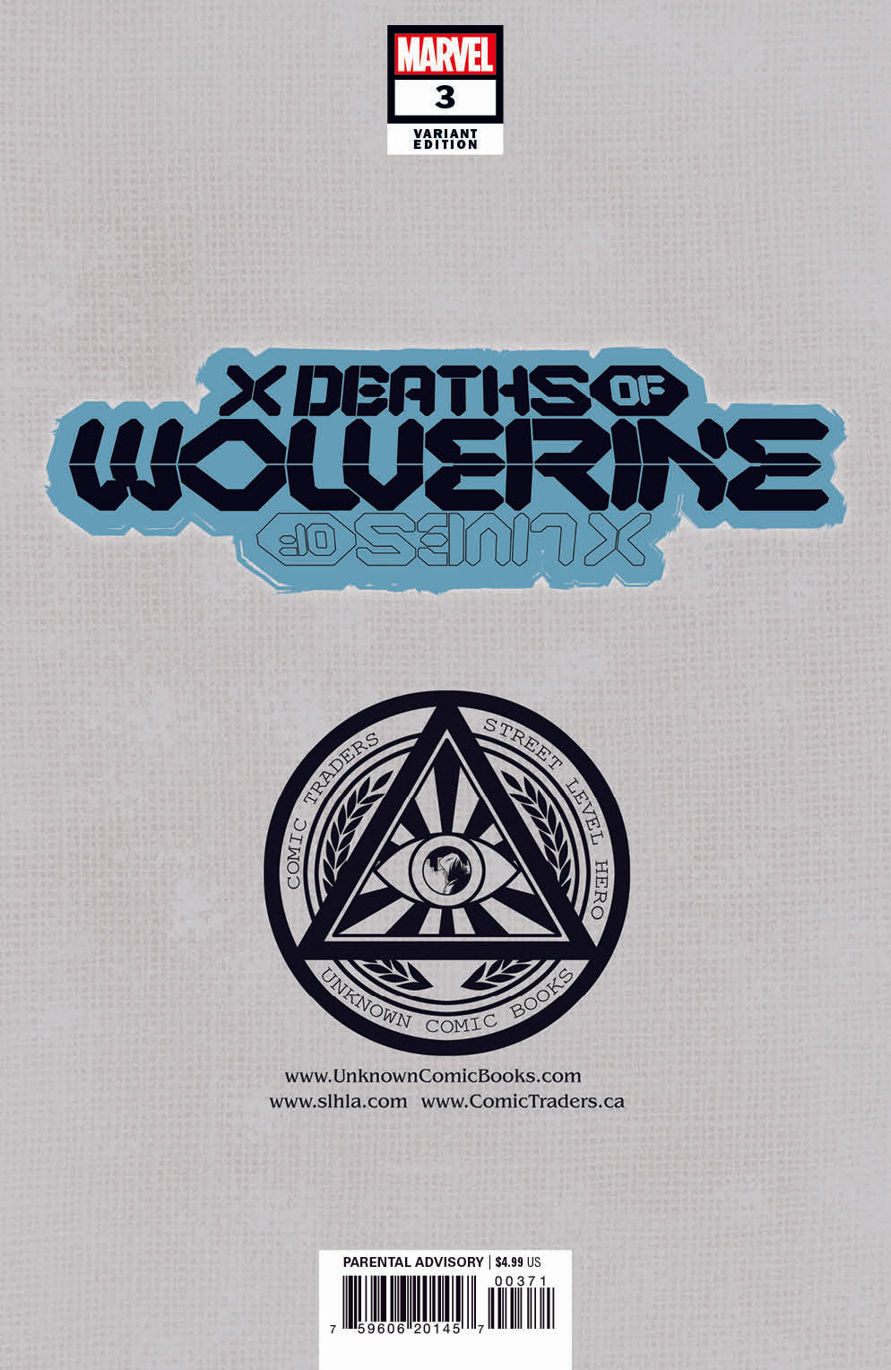 2 PACK X LIVES OF WOLVERINE 3 / X DEATHS OF WOLVERINE 3 UNKNOWN COMICS ALAN QUAH EXCLUSIVE VAR (02/23/2022)
