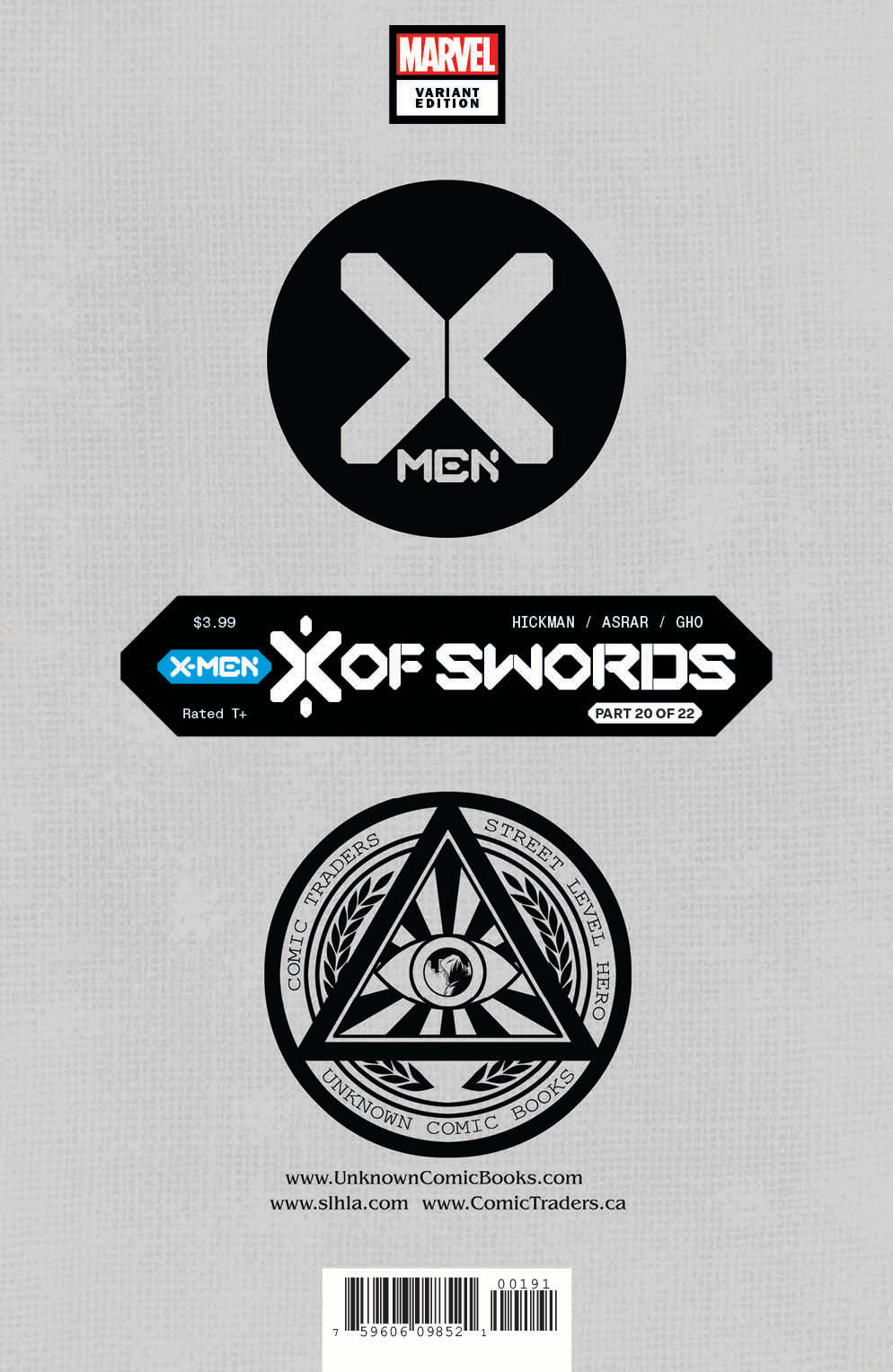 X-MEN #15 UNKNOWN COMICS KAEL NGU EXCLUSIVE SECRET VIRGIN VAR XOS (11/25/2020)