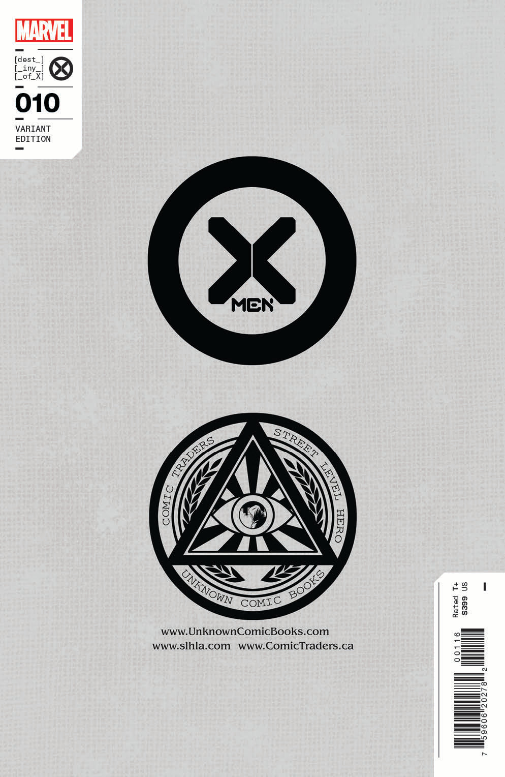 X-MEN 10 UNKNOWN COMICS LUCIO PARRILLO EXCLUSIVE VAR (04/13/2022)