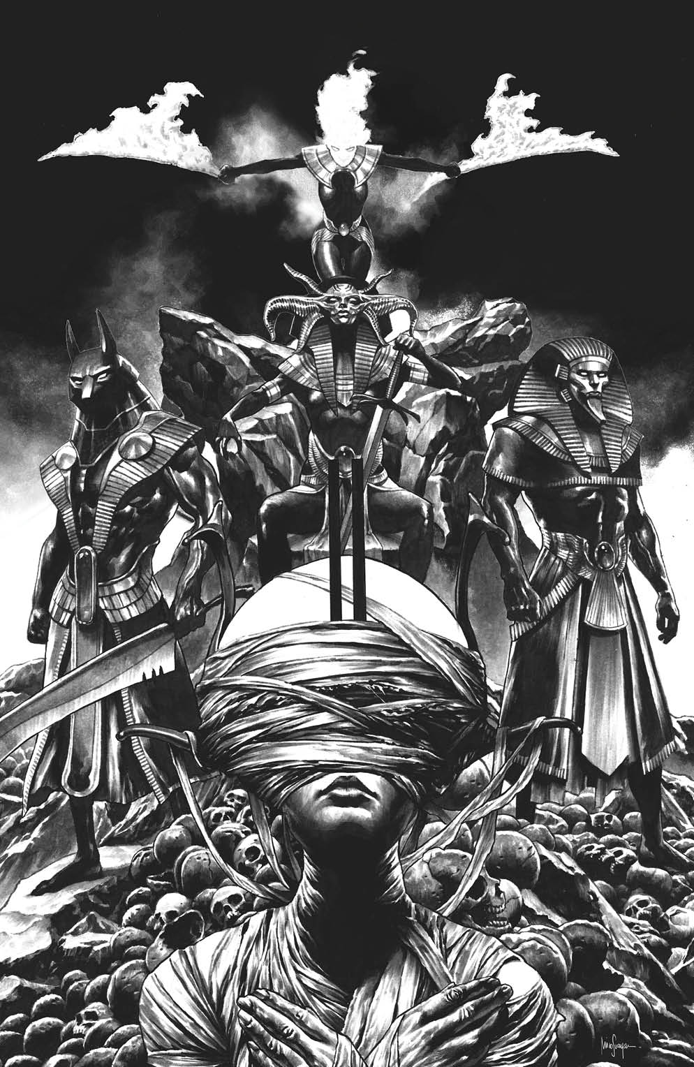 X of Swords Stasis #1 Unknown Comics Mico Suayan Exclusive B&W Virgin Variant virgin cover by Mico Suayan