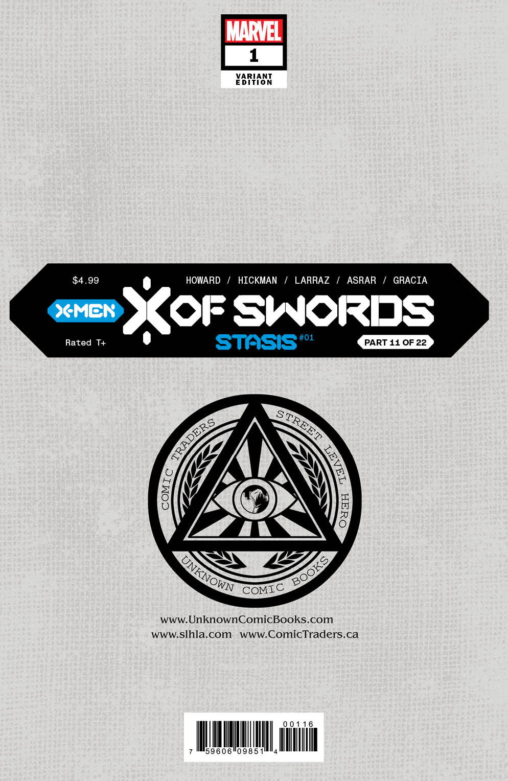 X OF SWORDS STASIS #1 UNKNOWN COMICS MICO SUAYAN EXCLUSIVE B&W VIRGIN VAR (10/28/2020)