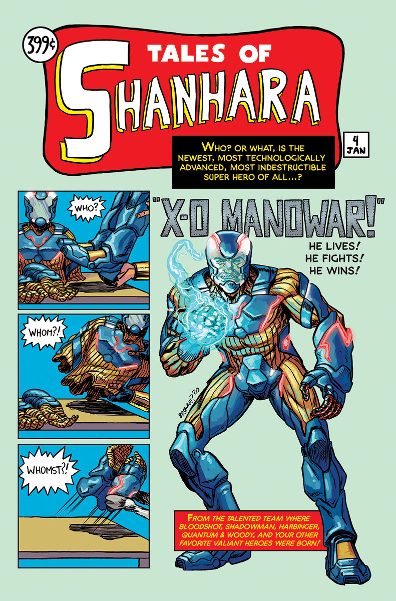 X-O MANOWAR (2020) #4 UNKNOWN COMICS RYAN BROWNE EXCLUSIVE VAR (01/27/2021)