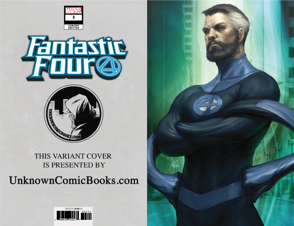 FANTASTIC FOUR #3 UNKNOWN COMIC BOOKS ARTGERM MR FANTASTIC VIRGIN VAR 10/17/2018